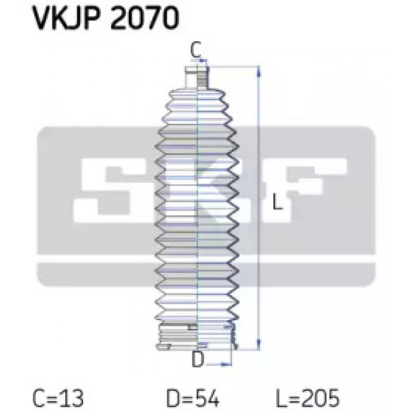 VKJP 2070 SKF - Пильовик привідного валу